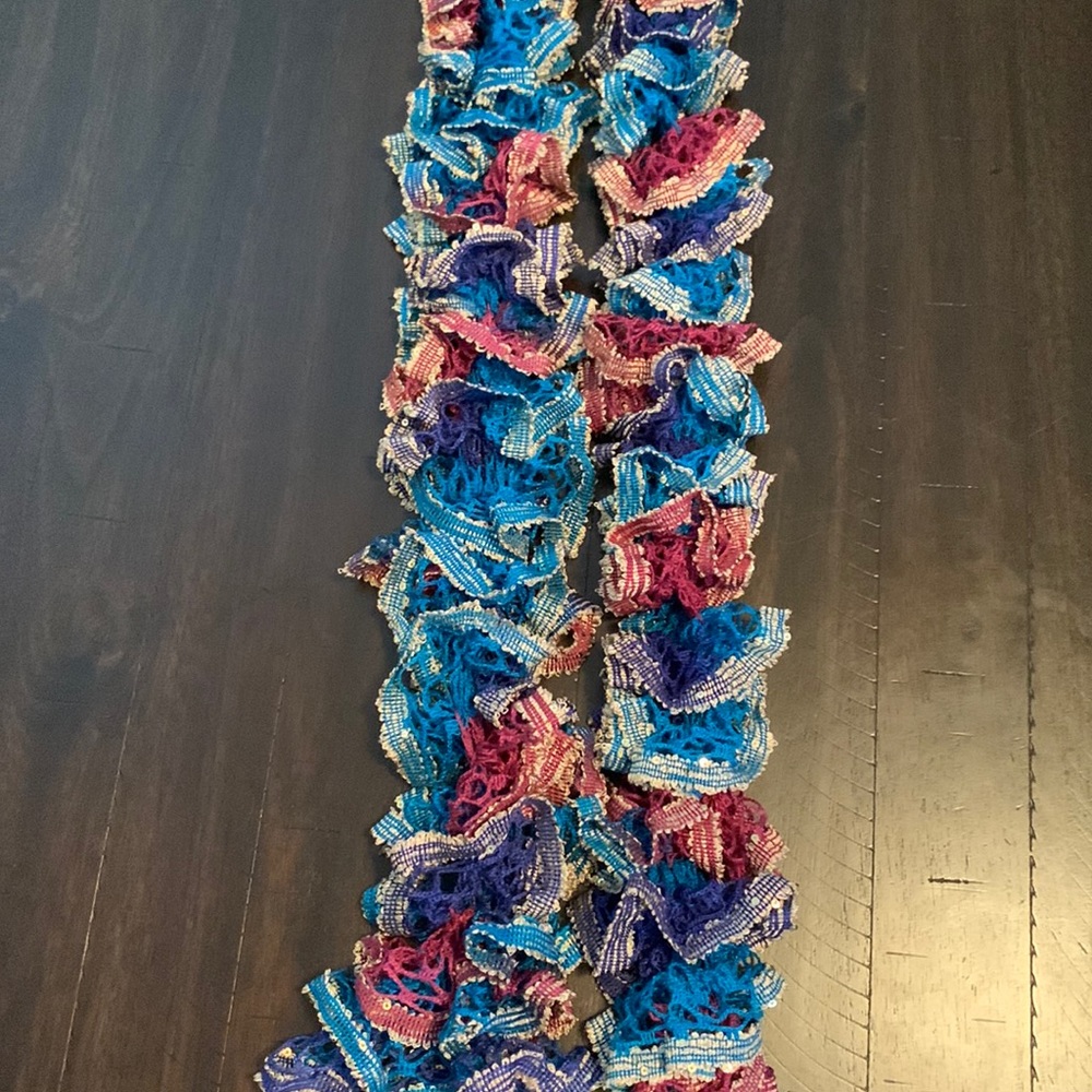 Handmade knitted scarf